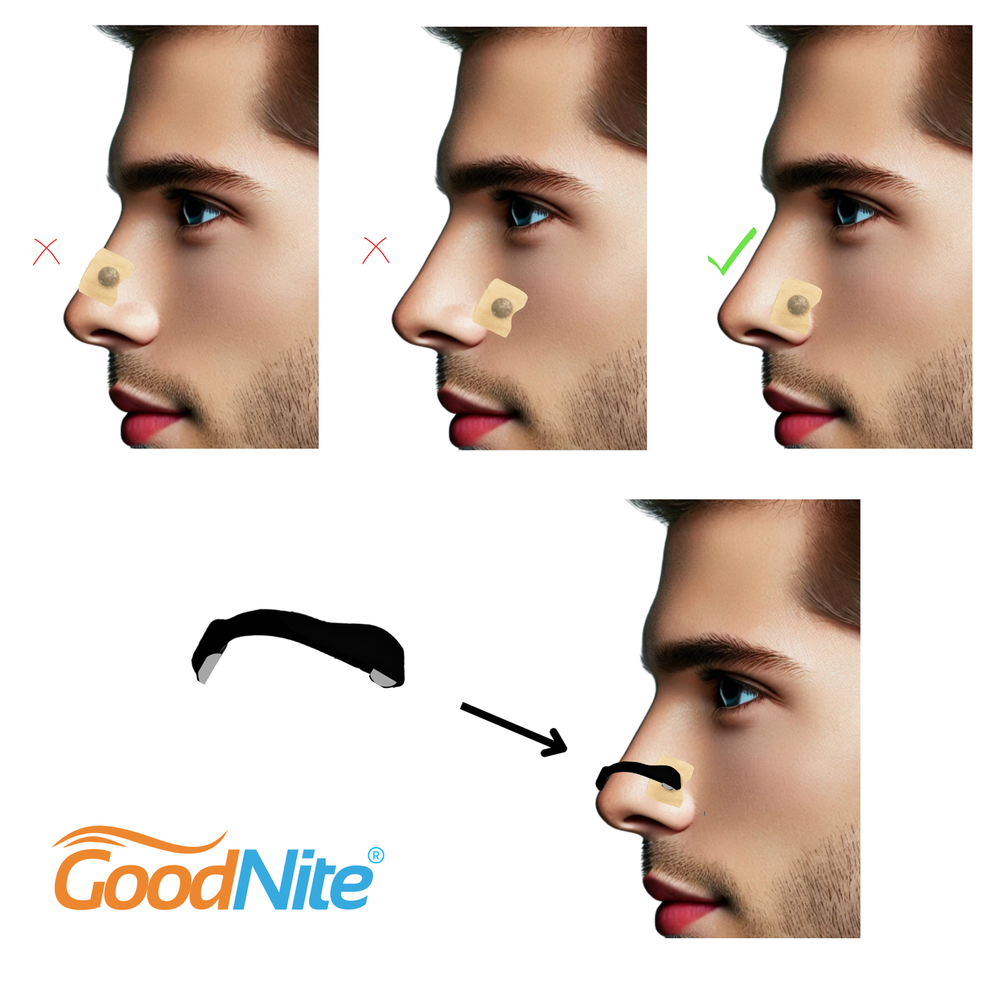 Plastry uzupełniające do opaski GoodNite Pro