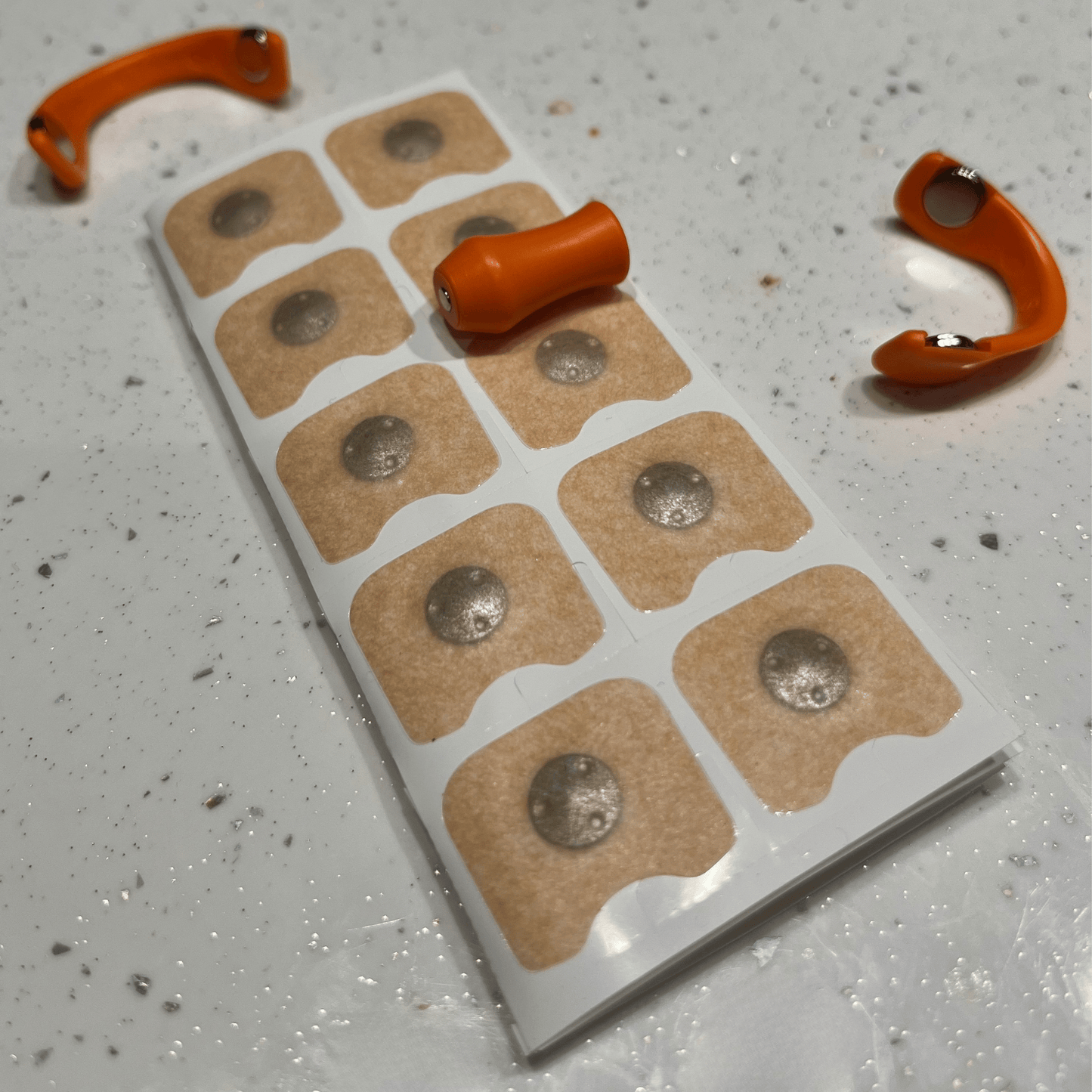 Klip magnetyczny na nos GoodNite Pro pomarańczowa z plastrami uzupełniającymi, do spania, na noc, przeciw chrapaniu, do sportu, na lepsze oddychanie, do poprawy oddechu